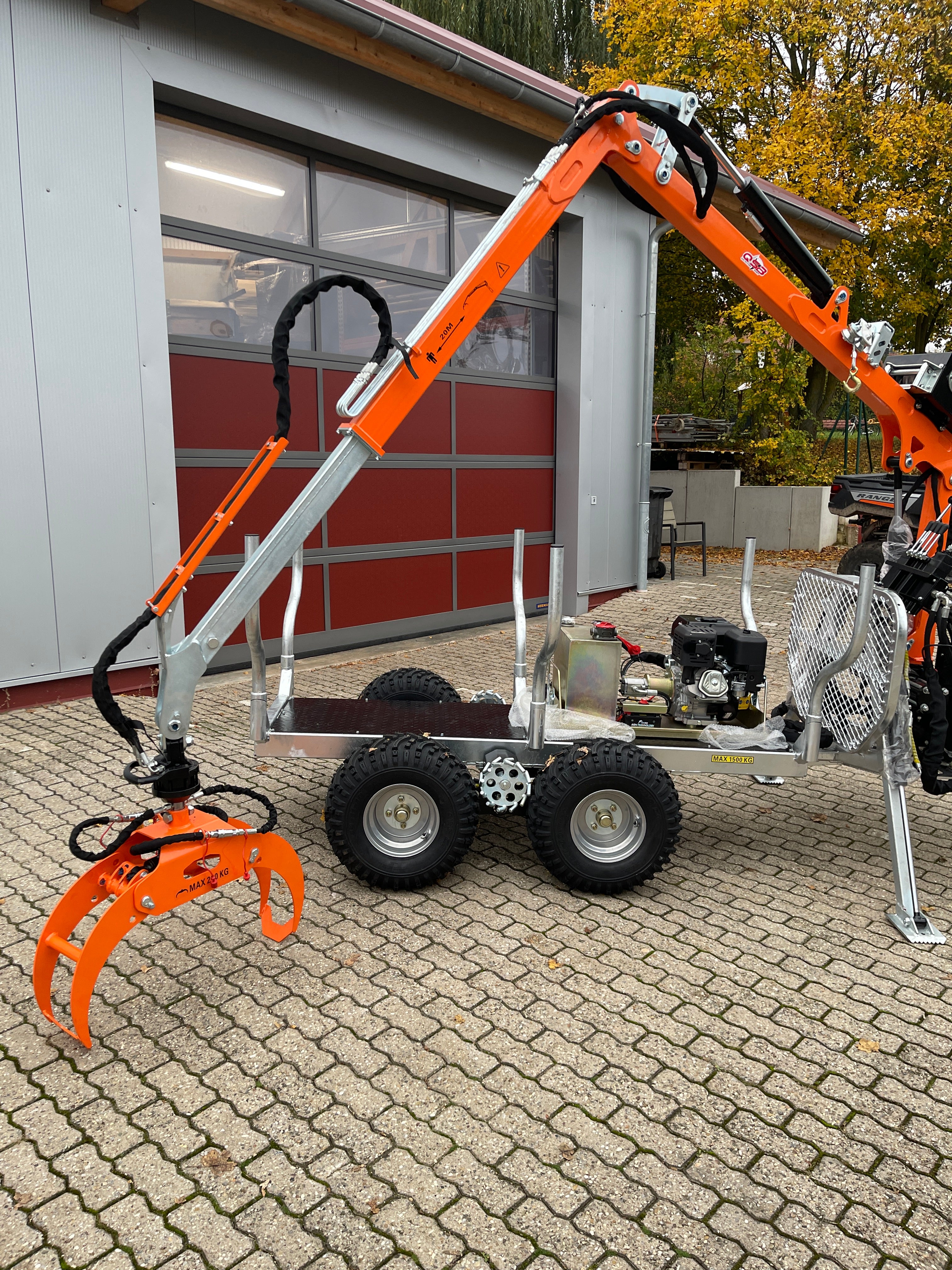 Quad Rückewagen. QSB-RW-361 ATV, UTV, Kleintraktor
