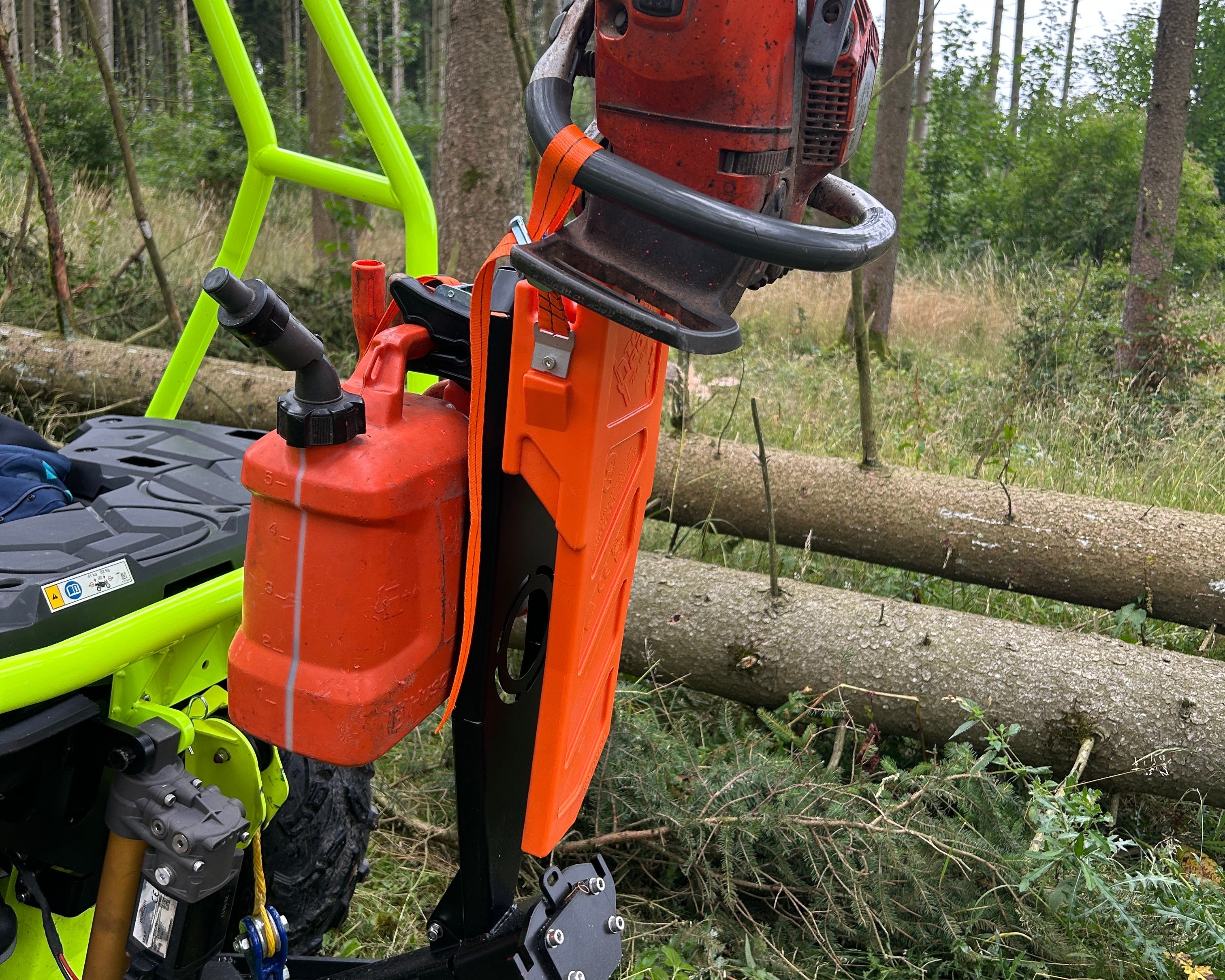Werkzeughalterung QSB Forstrückeschiene